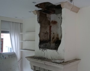 Schade na schouwbrand Afbeelding schade na schouwbrand