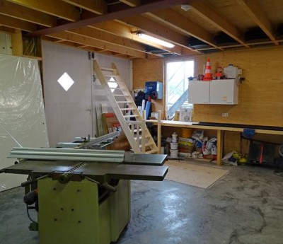 De werkplaats van Bouwbedrijf M. van der Veer Afbeelding van de werkplaats van Bouwbedrijf M. van der Veer