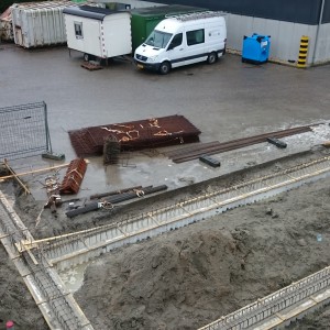 Fundering en betonvloer machinekamer Poppies Melissant